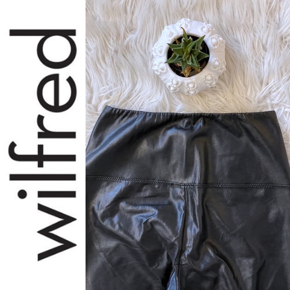 EUC WILFRED FREE Daria Pant in black vegan leather, XS - Picture 7 of 11